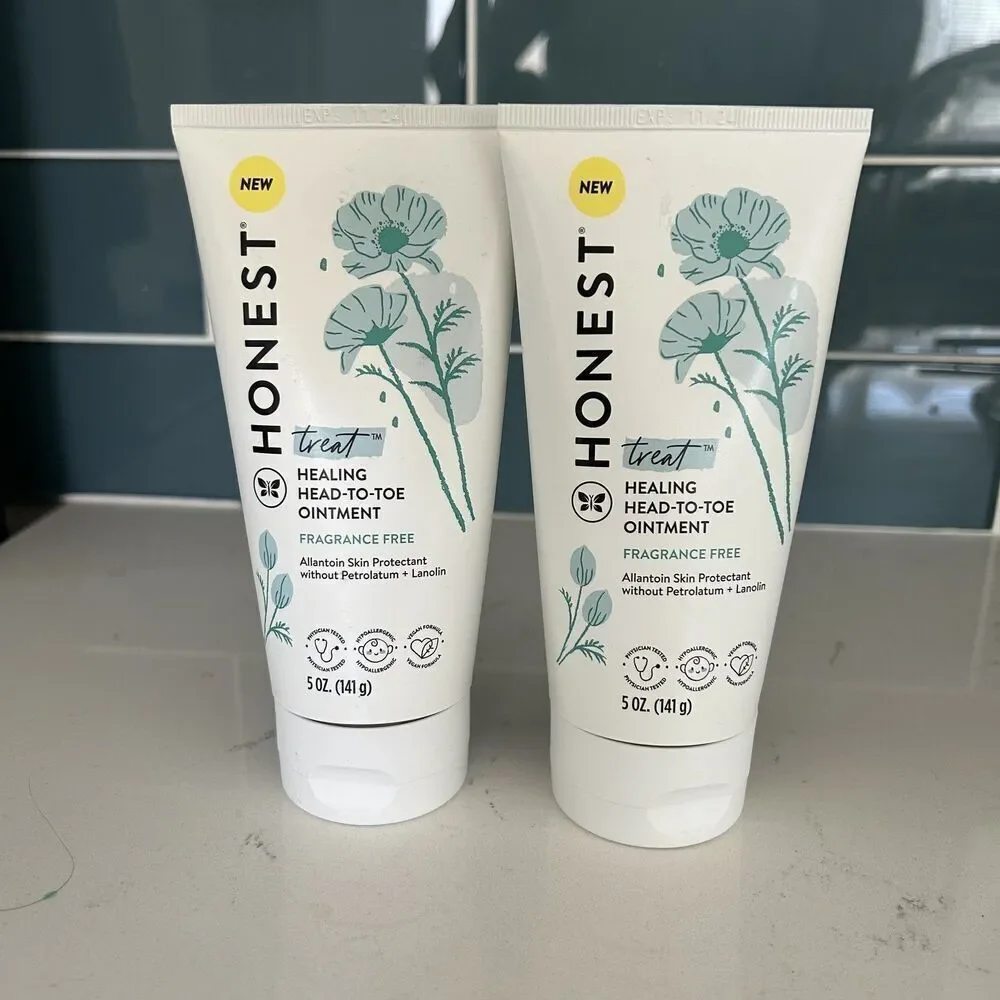 Honest Healing Head-To-Toe Ointment 5oz 2 Pack Fragrance Free Plant Based New